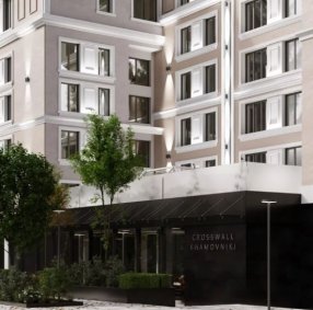 Здание-трансформер с динамичной подсветкой фасадов