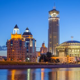 Панорамные виды на Москву-реку, Кремль